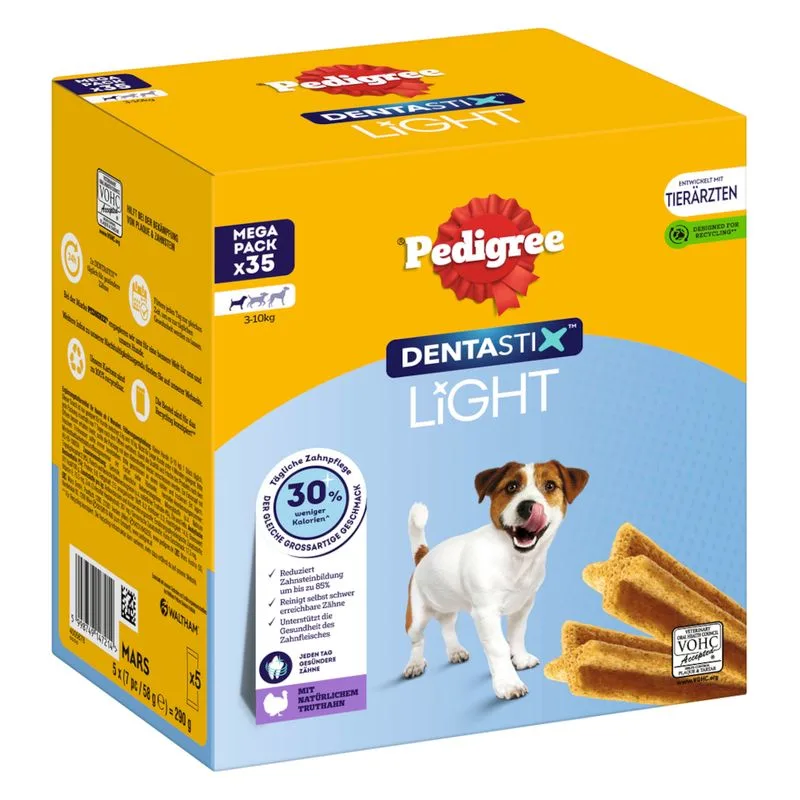 Pedigree Dentastix Light: Dental Chews per cani di tg. piccola (5 - 10 kg) (Set %: 210 pz)