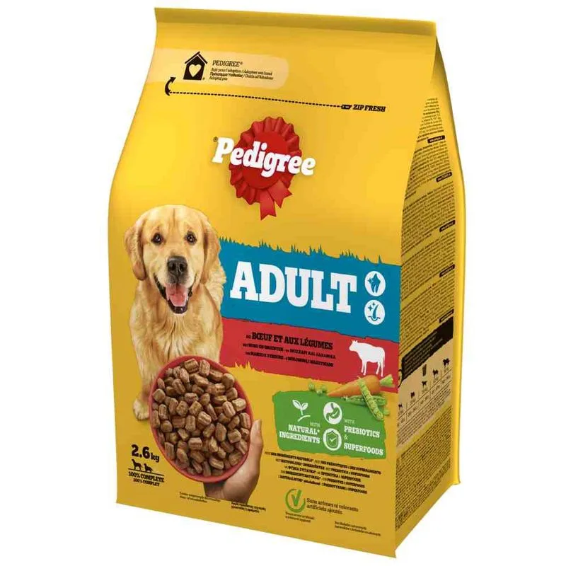 Pedigree Medium Adult con Manzo Crocchette per cane