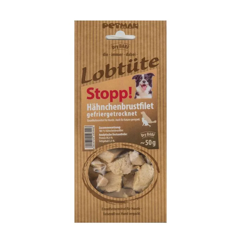 Petman Lobtüte "Stop!" Filetto di petto di pollo (Set %: 10 x 50 g)