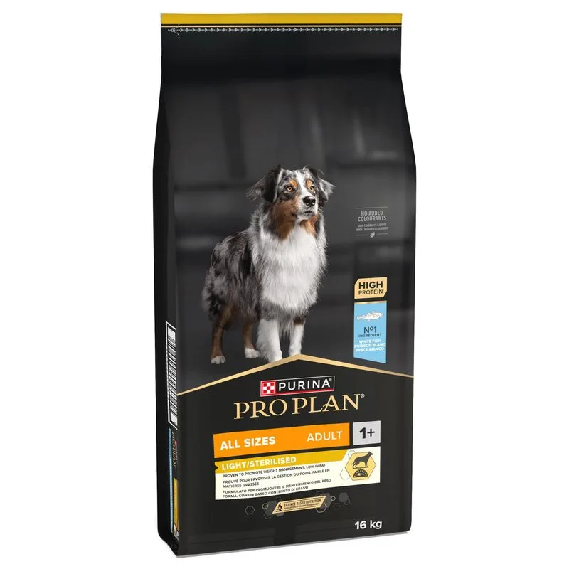 PURINA PRO PLAN All sizes Adult Light Sterilised Pesce (16 kg)