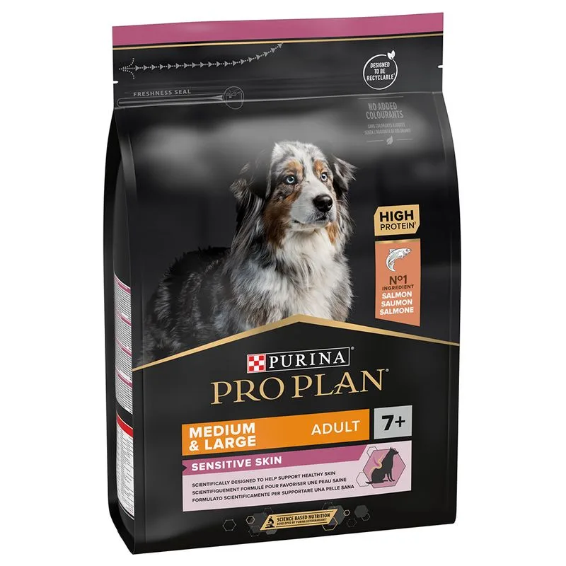 PURINA PRO PLAN Medium & Large Adult 7+ Sensitive Skin (Set %: 2 x 3 kg)