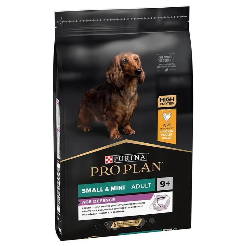 PURINA PRO PLAN Small & Mini Adult 9+ Age Defence Crocchette per cani (Set %: 2 x 7 kg)