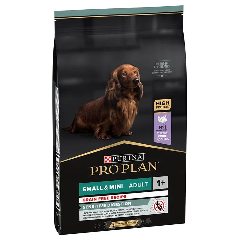 PURINA PRO PLAN Small & Mini Adult Sensitive Digestion senza cereali (Set %: 2 x 7 kg)