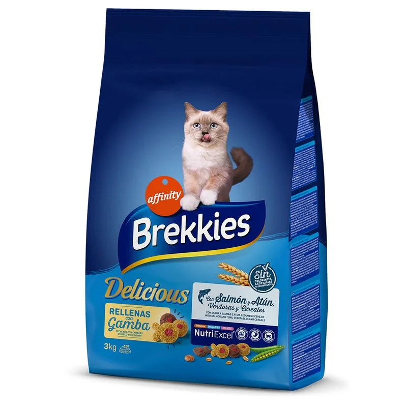 Brekkies Feline Delicious Pesce Crocchette per gatto (Set %: 2 x 3 kg)