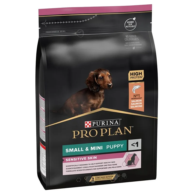 PURINA PRO PLAN Small & Mini Puppy Sensitive Skin Crocchette per cane