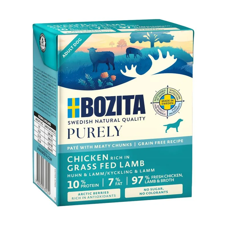 Bozita Purely Paté 24 x 370 g (con Agnello)