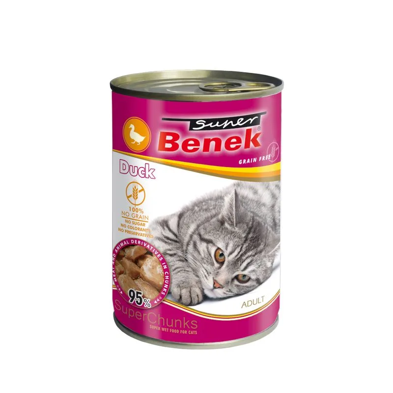 Super Benek Bocconcini in salsa senza cereali 10 x 415 g (Anatra)