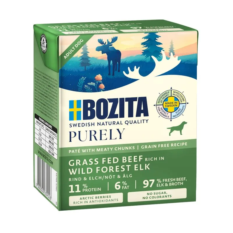 Bozita Purely Paté 24 x 370 g (con Alce)