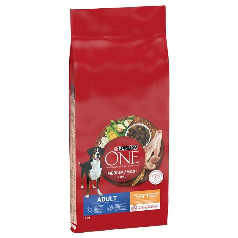 PURINA ONE Medium/Maxi Adult Pollo (Set %: 2 x 12 kg)