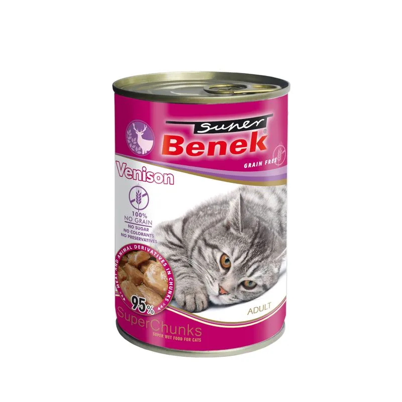 Super Benek Bocconcini in salsa senza cereali 10 x 415 g (Selvaggina)