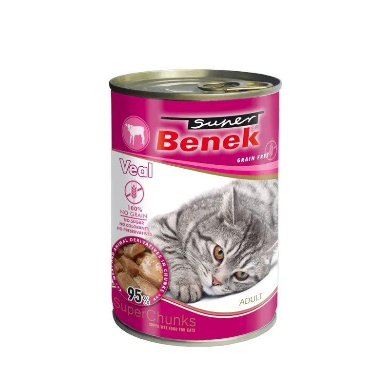 Super Benek Bocconcini in salsa senza cereali 10 x 415 g (Vitello)