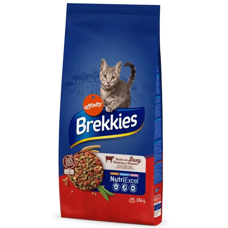 Brekkies Manzo Crocchette per gatto (Set %: 2 x 15 kg)