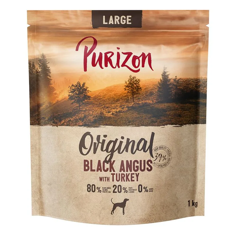 Purizon Large Black Angus con Tacchino Crocchette per cane (4 x 1 kg)