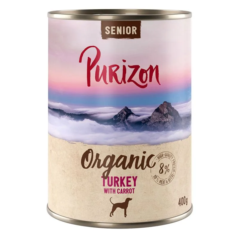 Purizon Organic 6 x 400 g (NUOVO: Senior Tacchino con Carote)