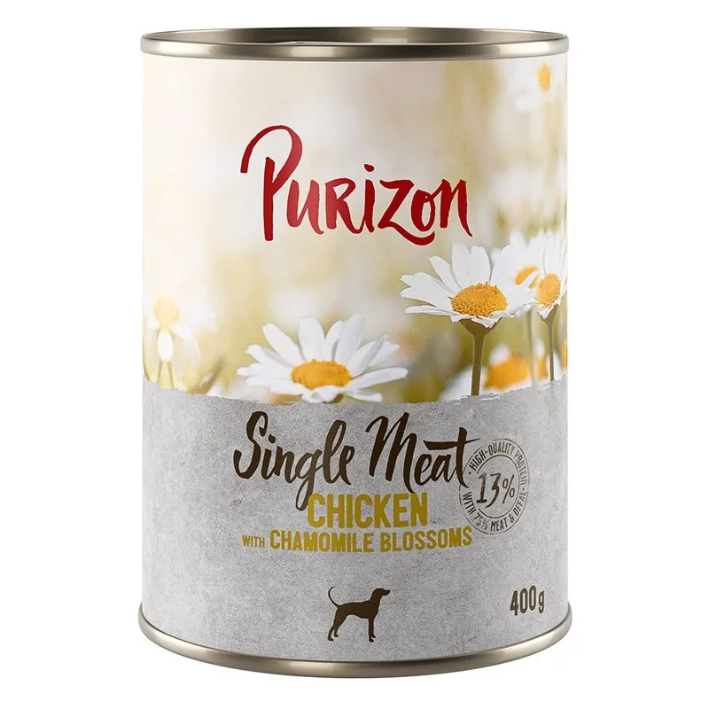 Purizon Single Meat 12 x 400 g (Pollo con fiori di camomilla)