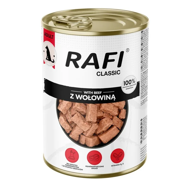 Rafi Dog 6 x 1240 g (con Manzo)