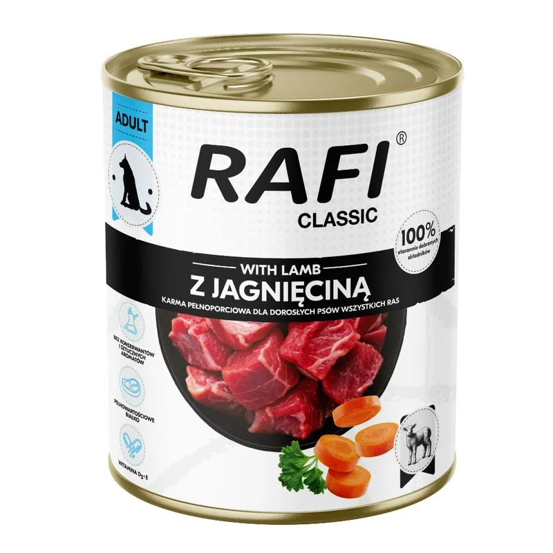 Rafi Dog Classic 12 x 800 g (Agnello)