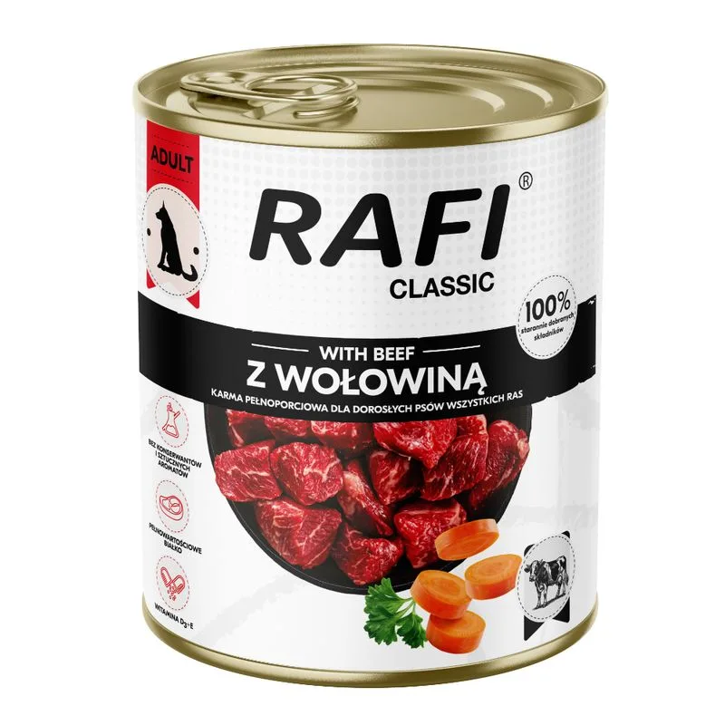 Rafi Dog Classic 12 x 800 g (Manzo)
