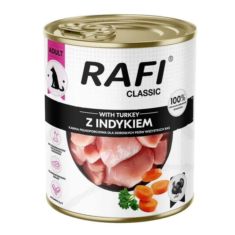 Rafi Dog Classic 12 x 800 g (Tacchino)