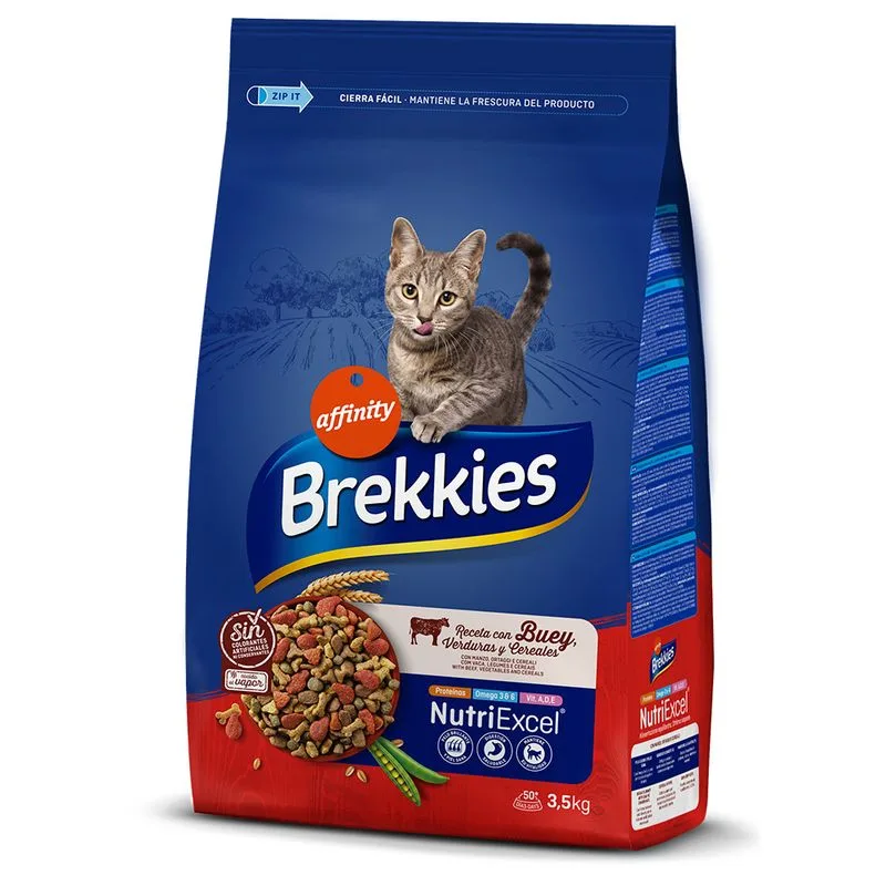Brekkies Manzo Crocchette per gatto (Set %: 2 x 3,5 kg)