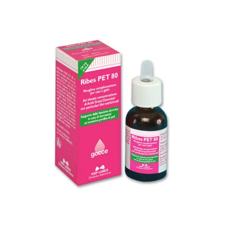 Ribes Pet 80 Gocce per pelle e pelo (Set %: 2 x 25 ml)