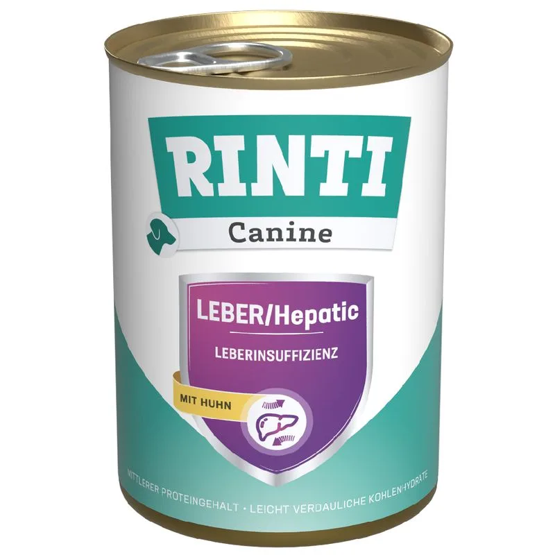 RINTI Canine Hepatic con Pollo (Set %: 24 x 400 g)