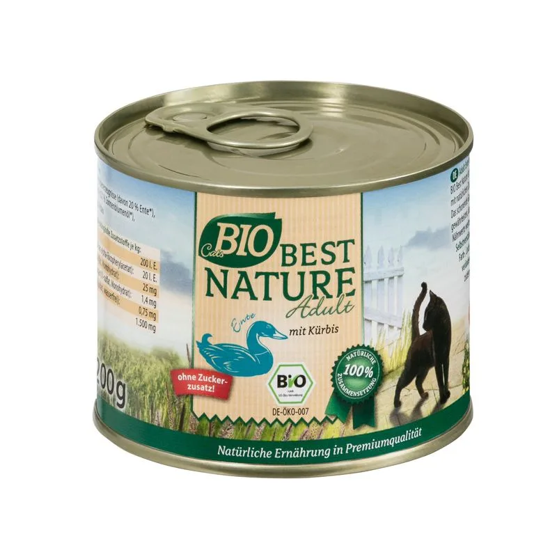 Best Nature Cats Bio Anatra & Zucca (Set %: 12 x 200 g)