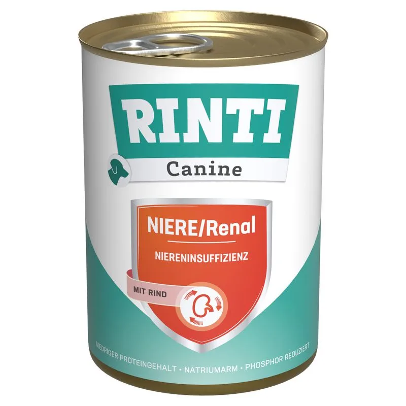 RINTI Canine Renal con Manzo 400 g (Set %: 24 x 400 g)