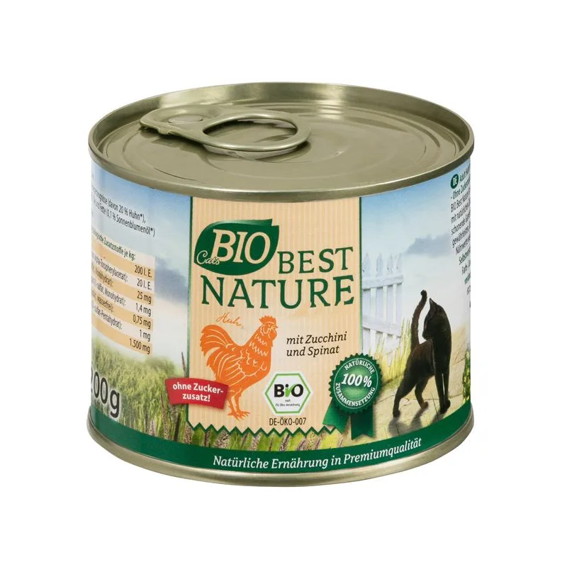 Best Nature Cats Bio Pollo & Zucchine (Set %: 12 x 200 g)