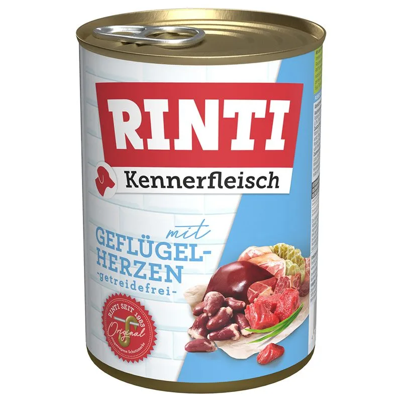 RINTI Kennerfleisch 12 x 400 g (Cuori di Pollame)
