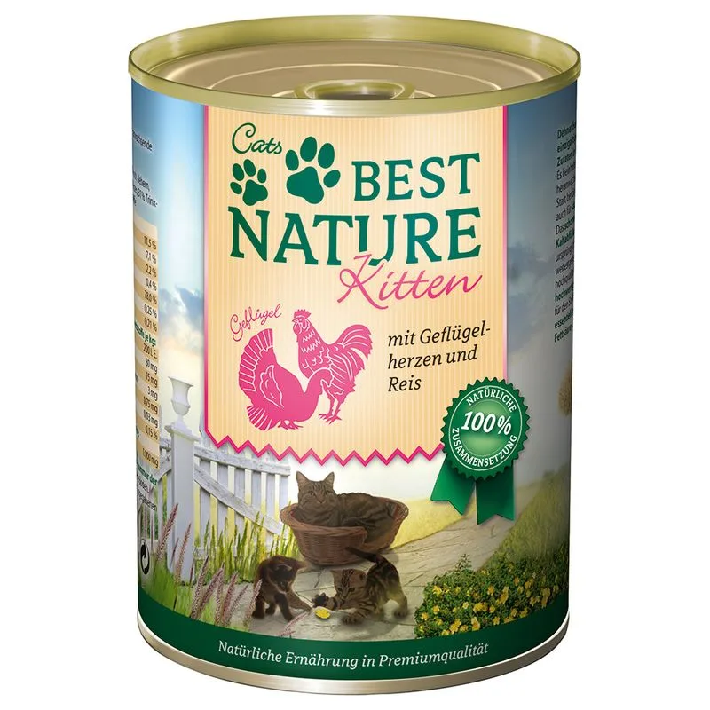Best Nature Kitten 6 x 400 g Umido per gatti