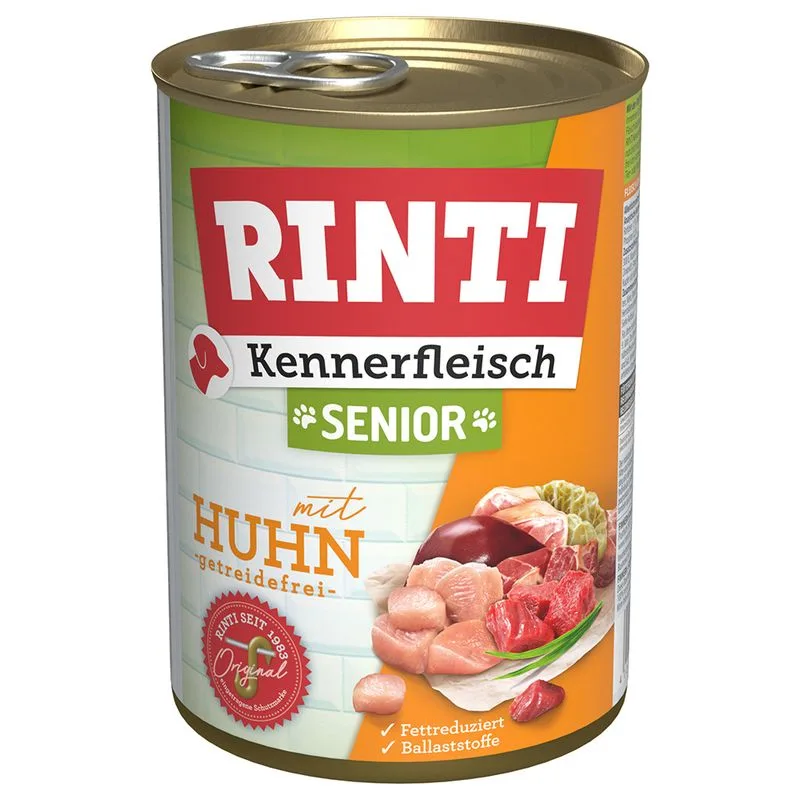 RINTI Kennerfleisch Senior (Set %: 12 x 400 g Pollo)