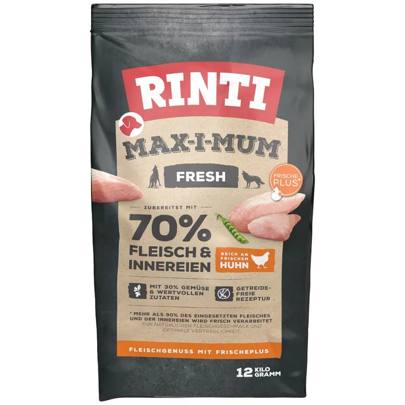 RINTI Max-i-mum Pollo Crocchette cane (Set %: 2 x 12 kg)
