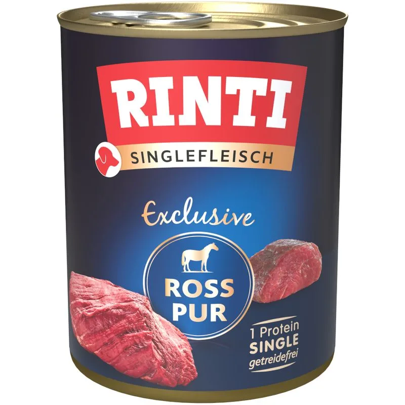 RINTI Monoproteico Exclusive 6 x 800 g (Cavallo puro)