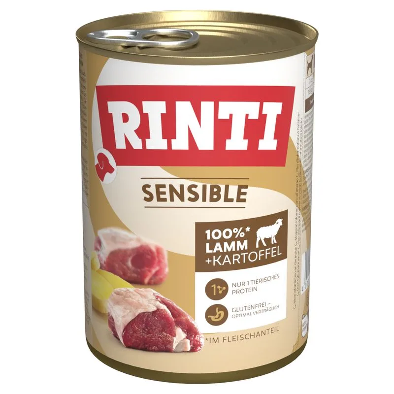 RINTI Sensible 12 x 400 g (Agnello & Patate)