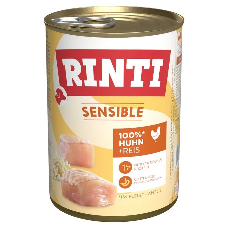 RINTI Sensible 12 x 400 g (Pollo & Riso)