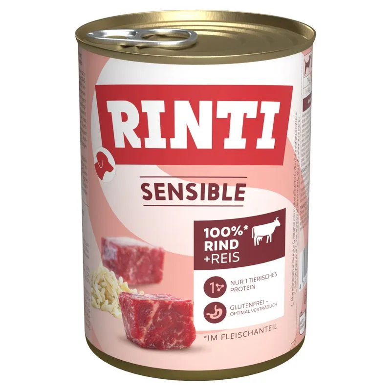 RINTI Sensible 24 x 400 g (Manzo & Riso)