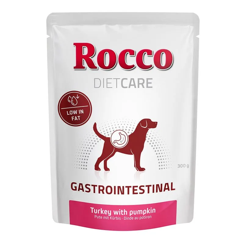 Rocco Diet Care Gastrointestinal Buste Tacchino con Zucca 300 g umido cane (Set %: 24 x 300 g)