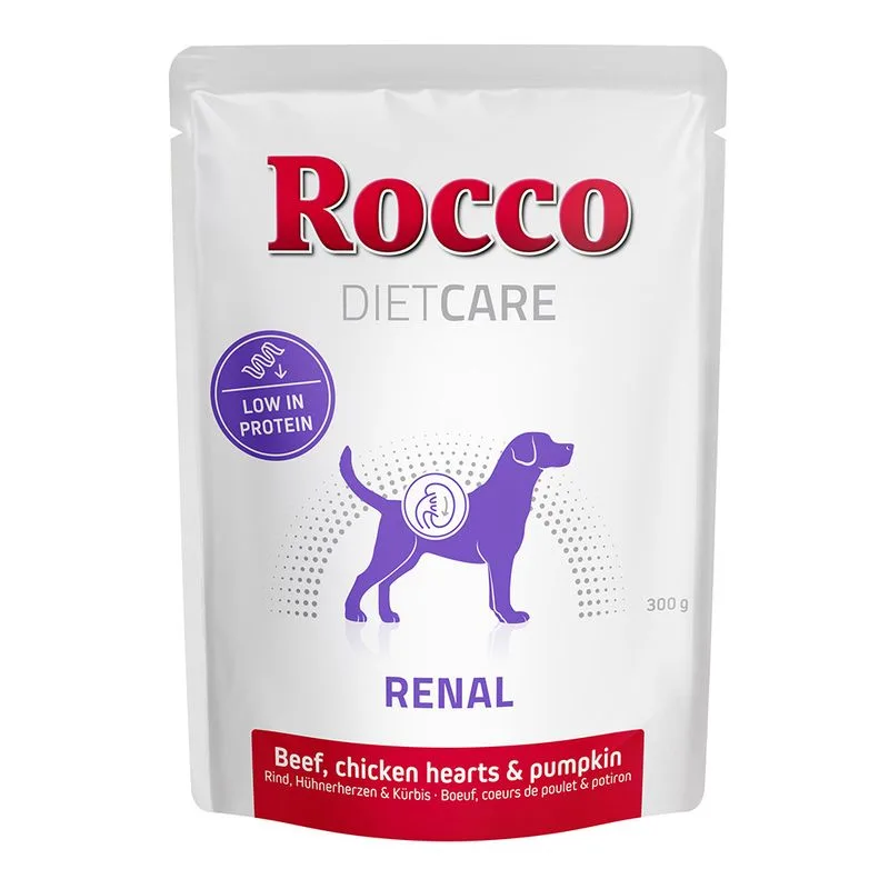 Rocco Diet Care Renal Buste Manzo & Pollo con Zucca 300 g umido cane (Set %: 24 x 300 g)