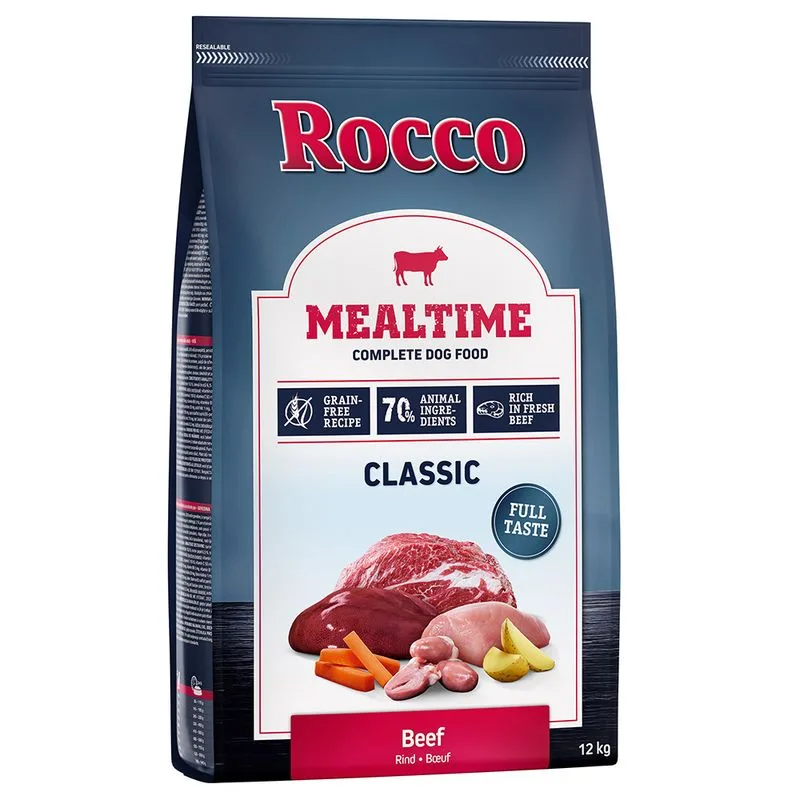 Rocco Mealtime - ricco di Manzo fresco Crocchette cane (Set %: 2 x 12 kg)
