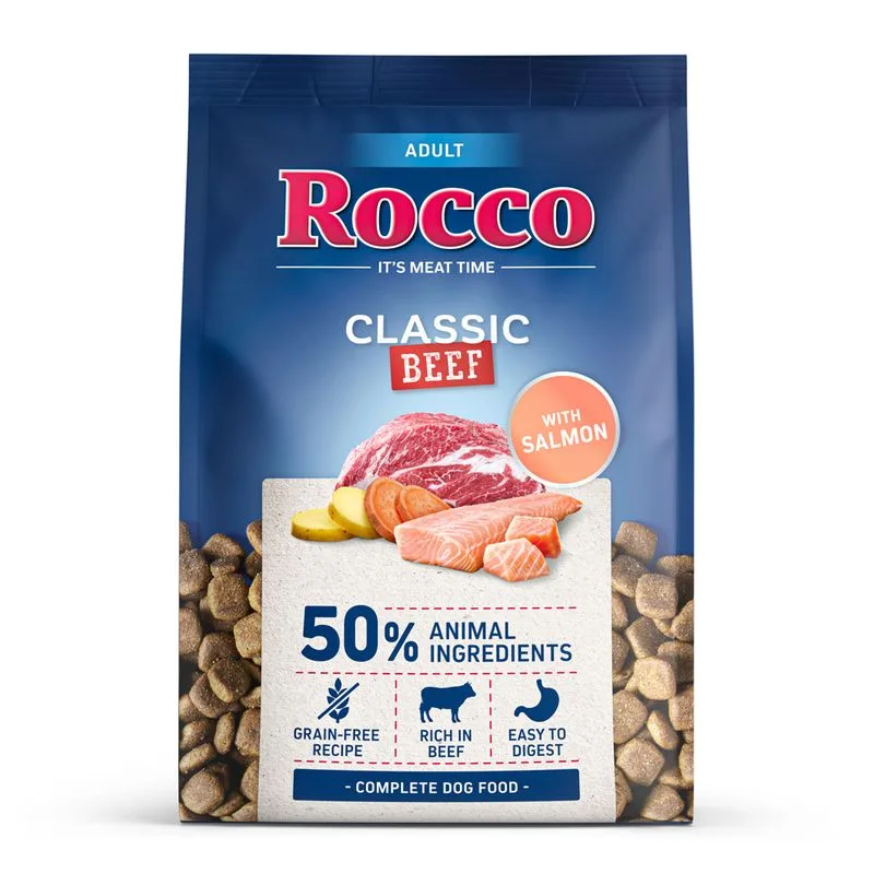 Rocco Adult Classic Manzo con Salmone (5 kg (5 x 1 kg))