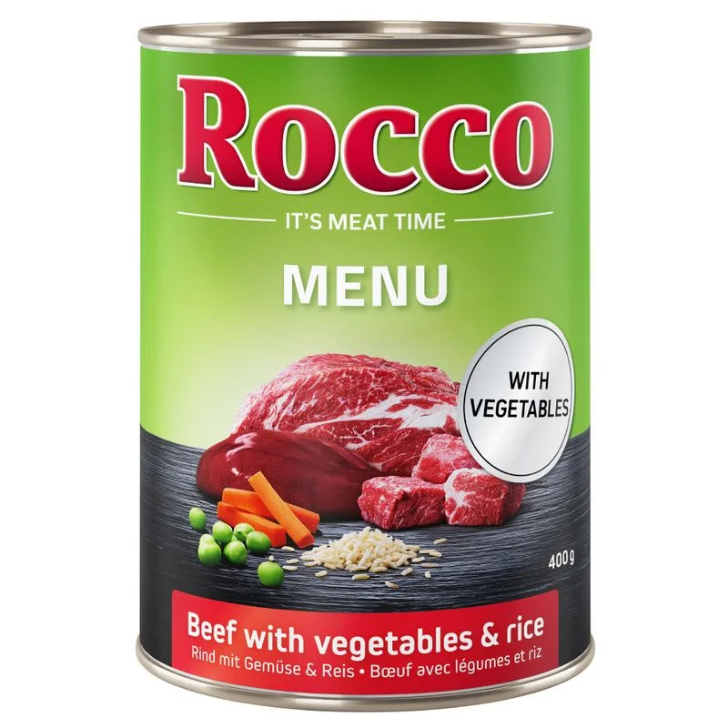 Rocco Menù 24 x 400 g (Manzo con Verdure & Riso)