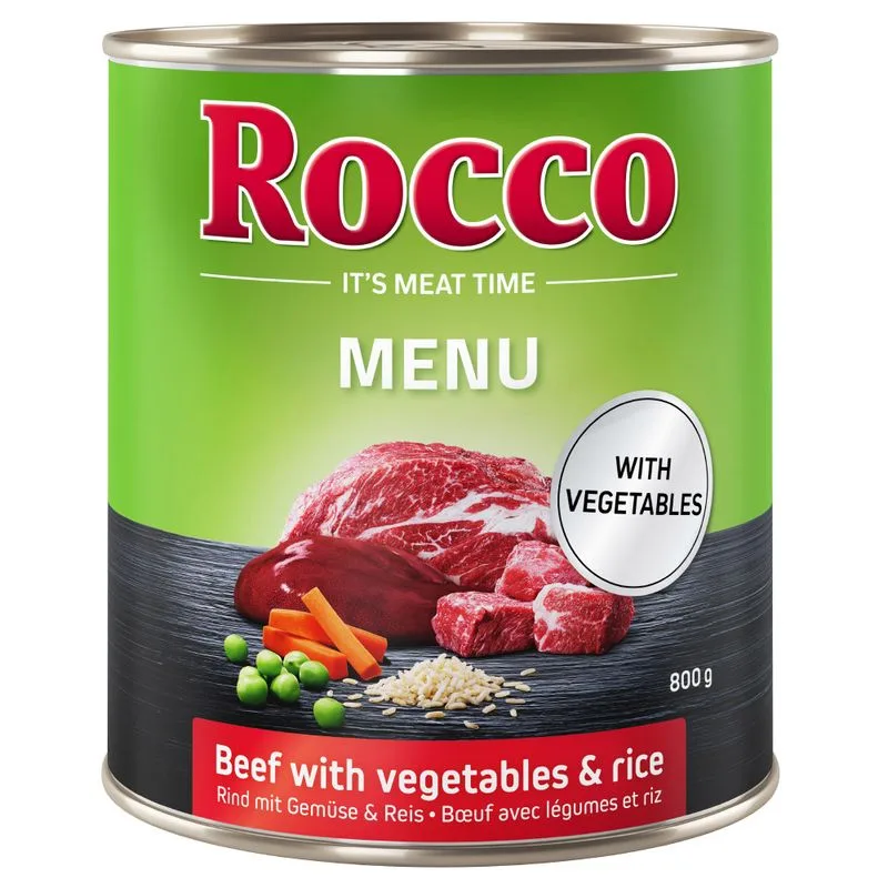 Rocco Menù 24 x 800 g (Manzo con Verdure & Riso)