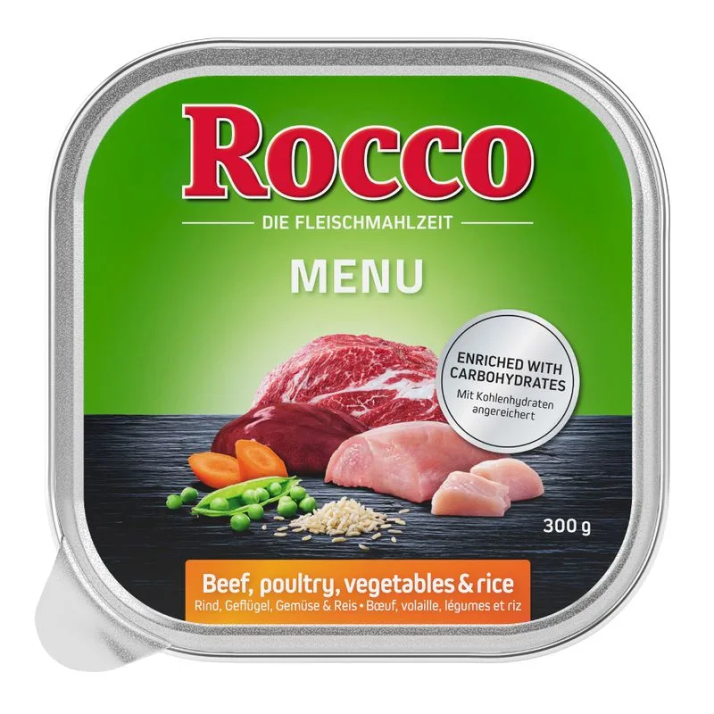 Rocco Menù Vaschette 27 x 300 g (Manzo con Pollame)