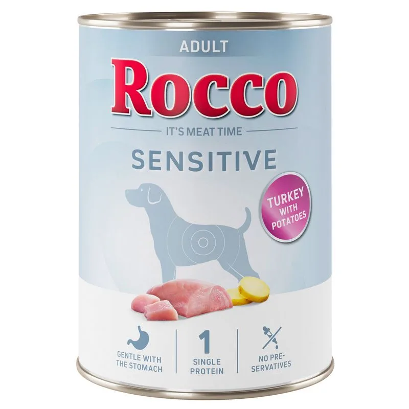 Rocco Sensitive 6 x 400 g (Tacchino con Patate - NUOVA RICETTA!)