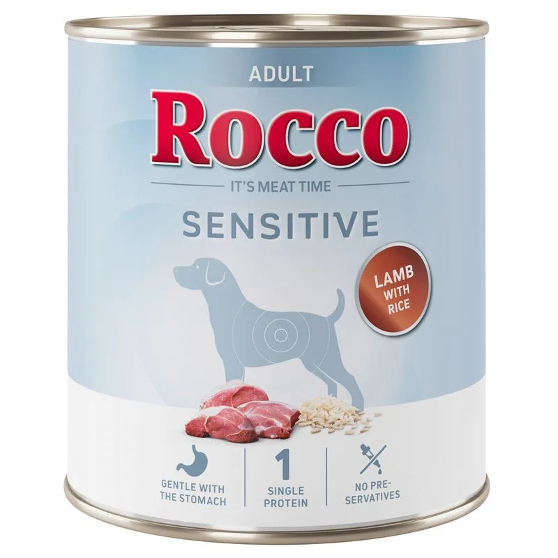 Rocco Sensitive 24 x 800 g (Agnello & Riso - NUOVO!)