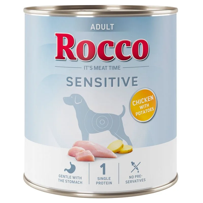 Rocco Sensitive 24 x 800 g (Pollo & Patate - NUOVO!)