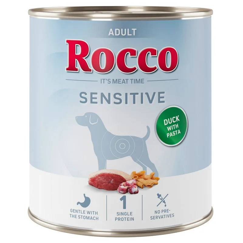 Rocco Sensitive 6 x 800 g (Anatra & Pasta - NUOVO!)