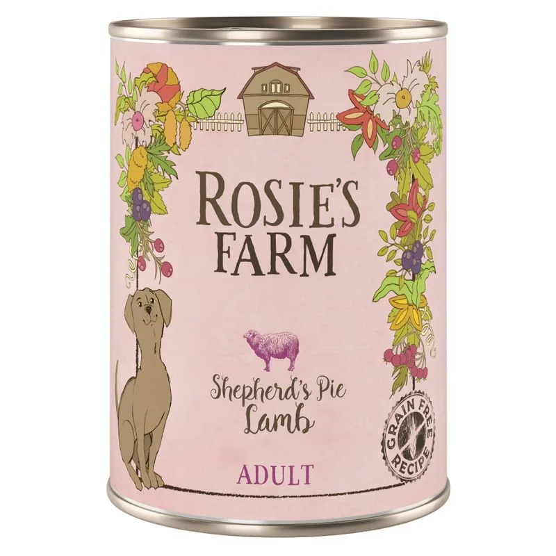 Rosie's Farm Adult 24 x 400 g umido cane (Agnello)