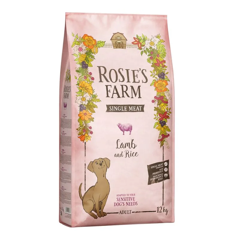 Rosie's Farm Single Meat Adult Agnello con riso Crocchette per cane